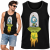 TANK TOP ŚMIESZNY ALIEN CANNABIS